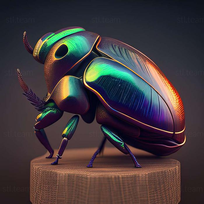 3D model Chrysolina chalcites (STL)